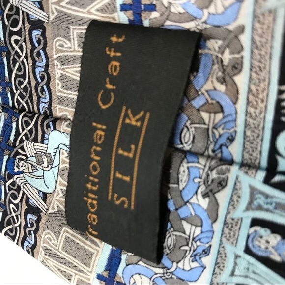 Traditional Craft Book of Kolls Silk Tie Blue - Picture 13 of 16